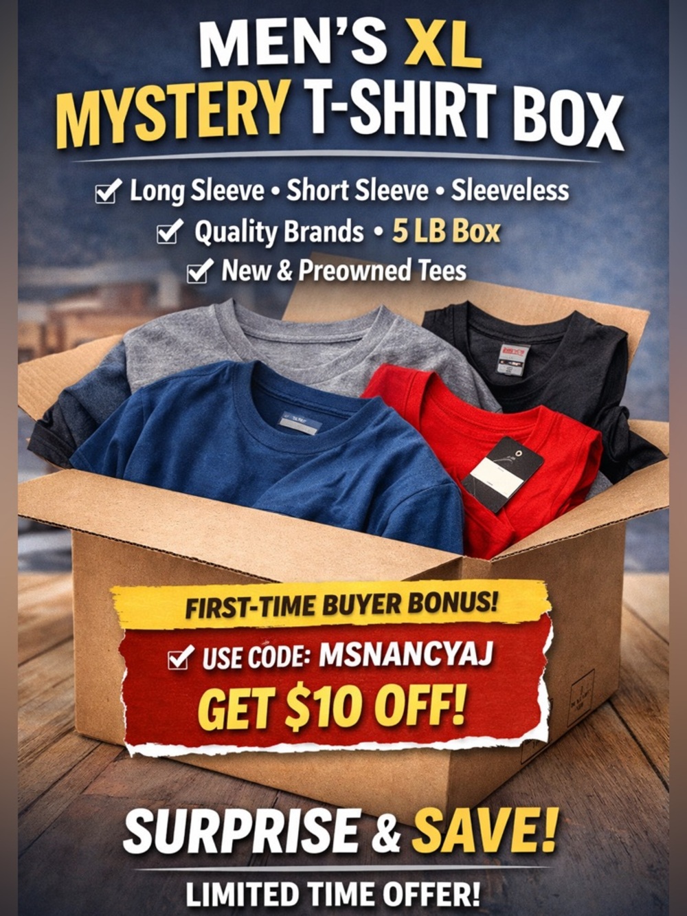 Men’s XL T-Shirt Mystery Box - Picture 15 of 15